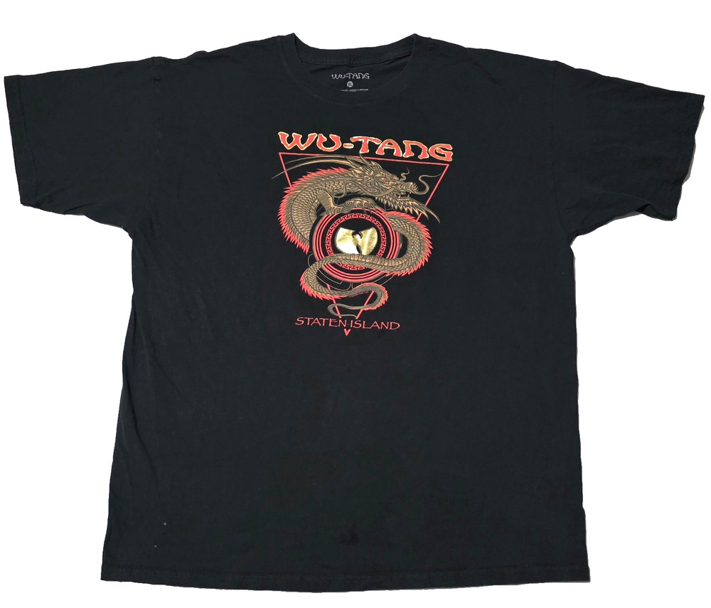 Wu-Tang Clan Dragon T-Shirt XL Staten Island Hip Hop Rap WuTang Spencer Gifts
